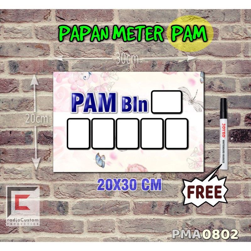 

RadjaCustom Papan Meter Listrik PLN PAM motif Unik - Flower 02