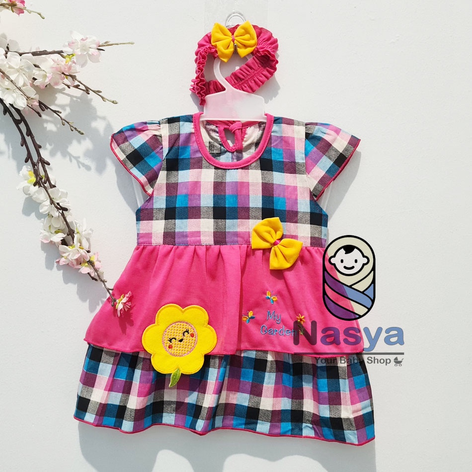 [P-018] Dress Bayi (0-6 bulan) / Setelan Bayi Perempuan Motif Bunga