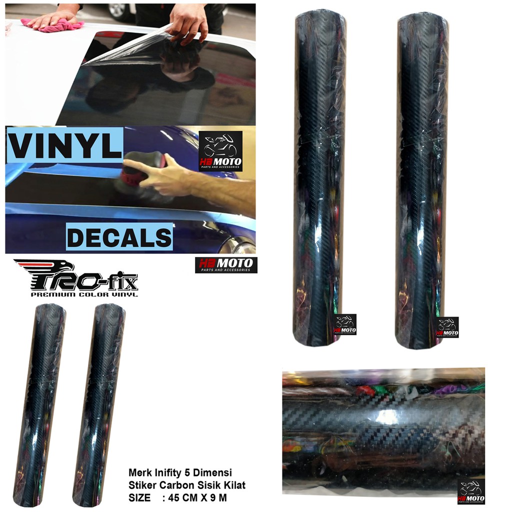 

Sticker Carbon Sisik Kilat 5 Dimensi / Sticker Vinyl Inifinity / 45 Cm X 9 M