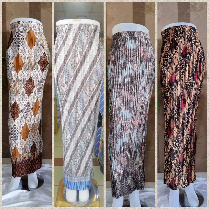 Rok Plisket Batik VOL.1 Bawahan Kebaya bisa Jumbo Kondangan Seragaman