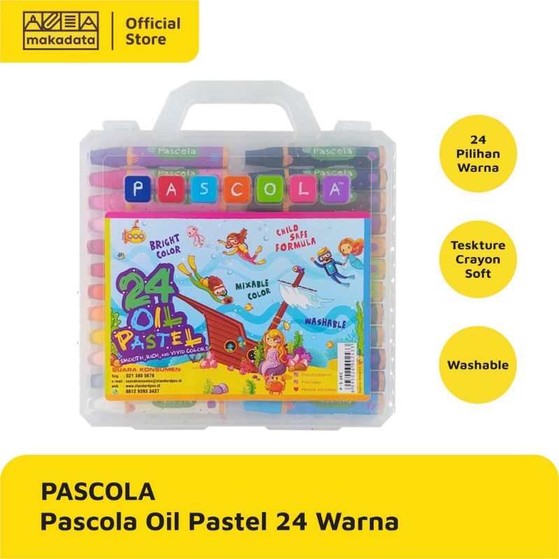 

Crayon oil pastel pascola 24 warna ( 1 set )