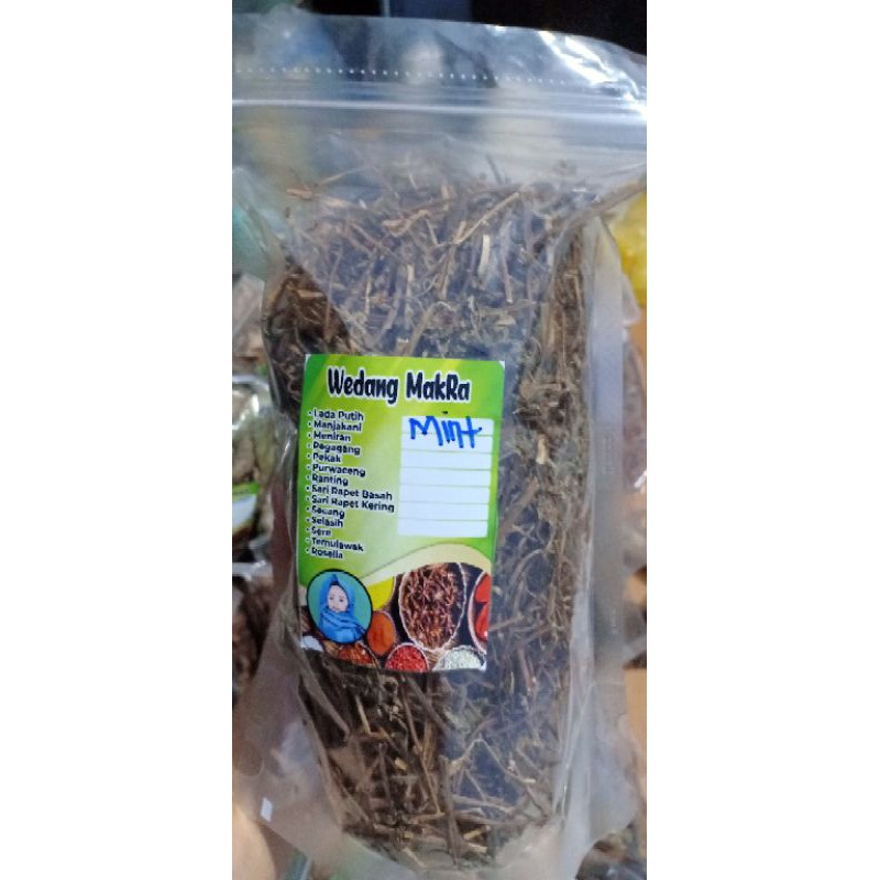 mint kering / daun mint / daun mint kering 100g