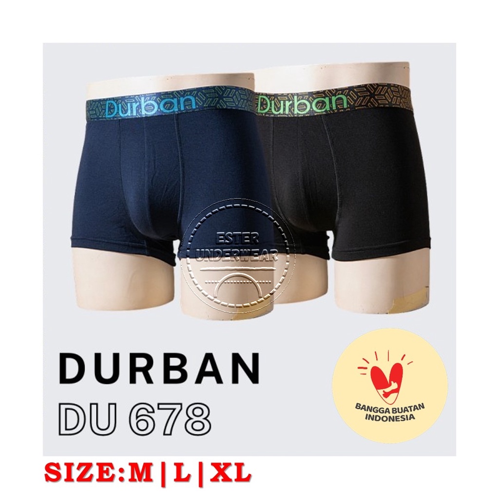 CELANA DALAM BOXER DURBAN DU 678 ISI2 Pcs