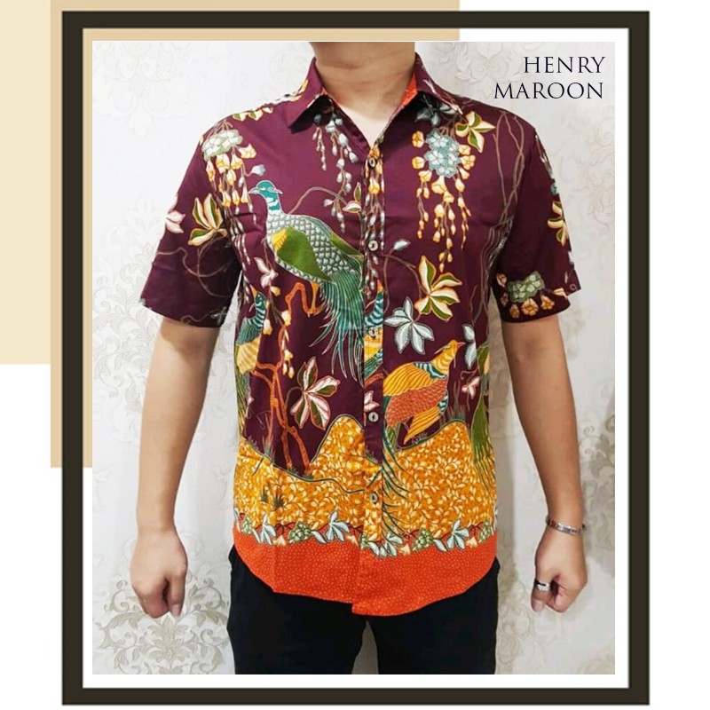 HENRY MAN STANDAR &amp; JUMBO - Kemeja Batik Pria