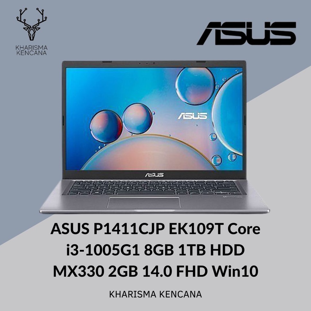 ASUS P1411CJP EK109T CORE I3 1005G1 8GB 1TB HDD NVIDIA MX330 14 FHD WIN 10