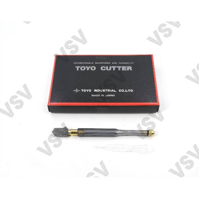 Toyo Glass Cutter TC 90 Pemotong kaca TC-90 Made in Japan (harga satuan... Beli 6 baru dapat kotak)