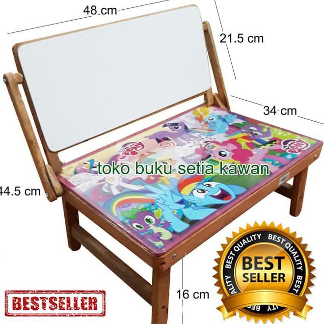 Meja Belajar Lipat + Whiteboard