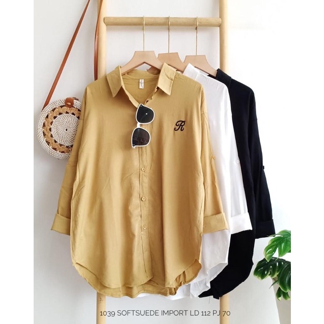 kemeja soft suede import
