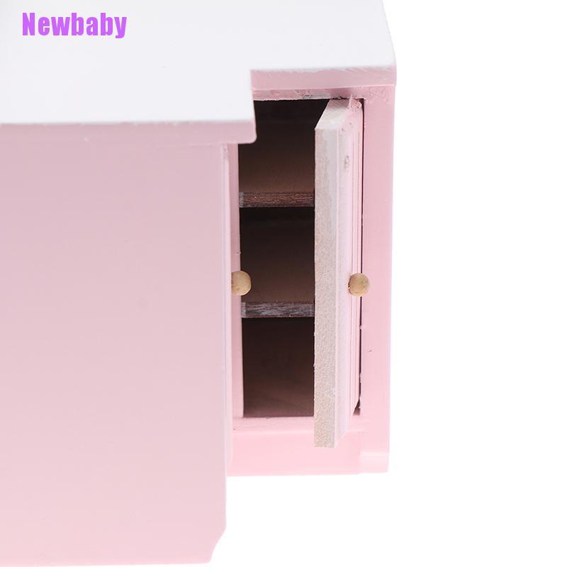 (Newbaby) Mainan Miniatur Lemari / Wastafel / Kompor / Bak Cuci Skala 1: 12 Untuk Aksesoris Rumah Boneka