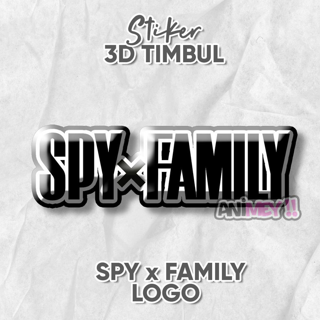 

Stiker Emblem 3D Timbul Logo SPY x Family / Stiker Anime Resin