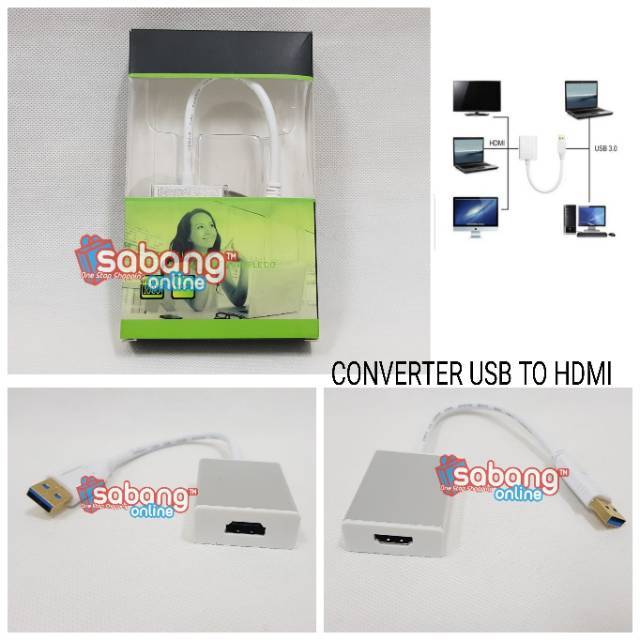 KABEL USB TO HDMI / USB 3.0 TO HDMI KONVERTER
