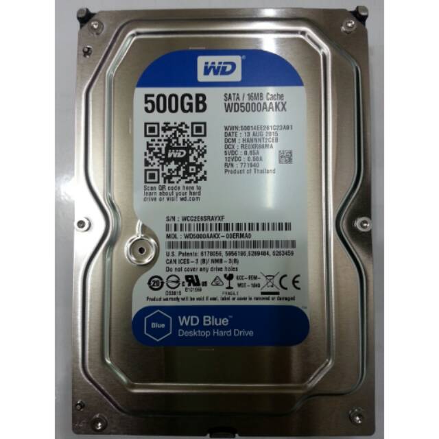 Harddisk (HDD) Internal PC WD 3,5&quot; 500GB.