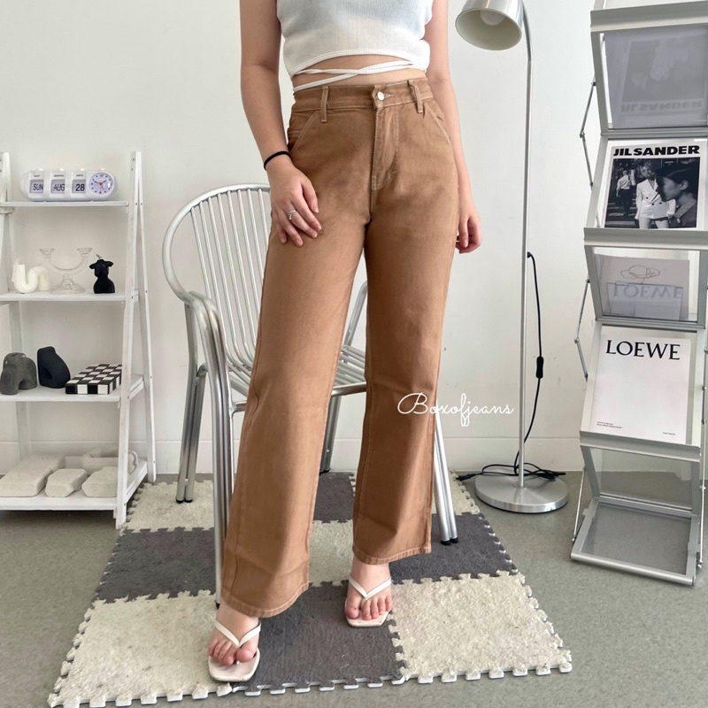 Boxofjeans - AE-RI 애리 Loose Jeans - MOCCA