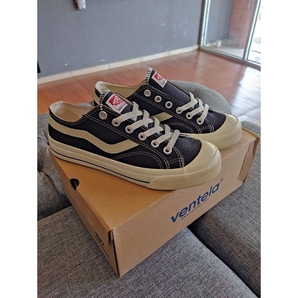 Ventela Public Low Black/Natural BNIB - Sepatu Sneakers