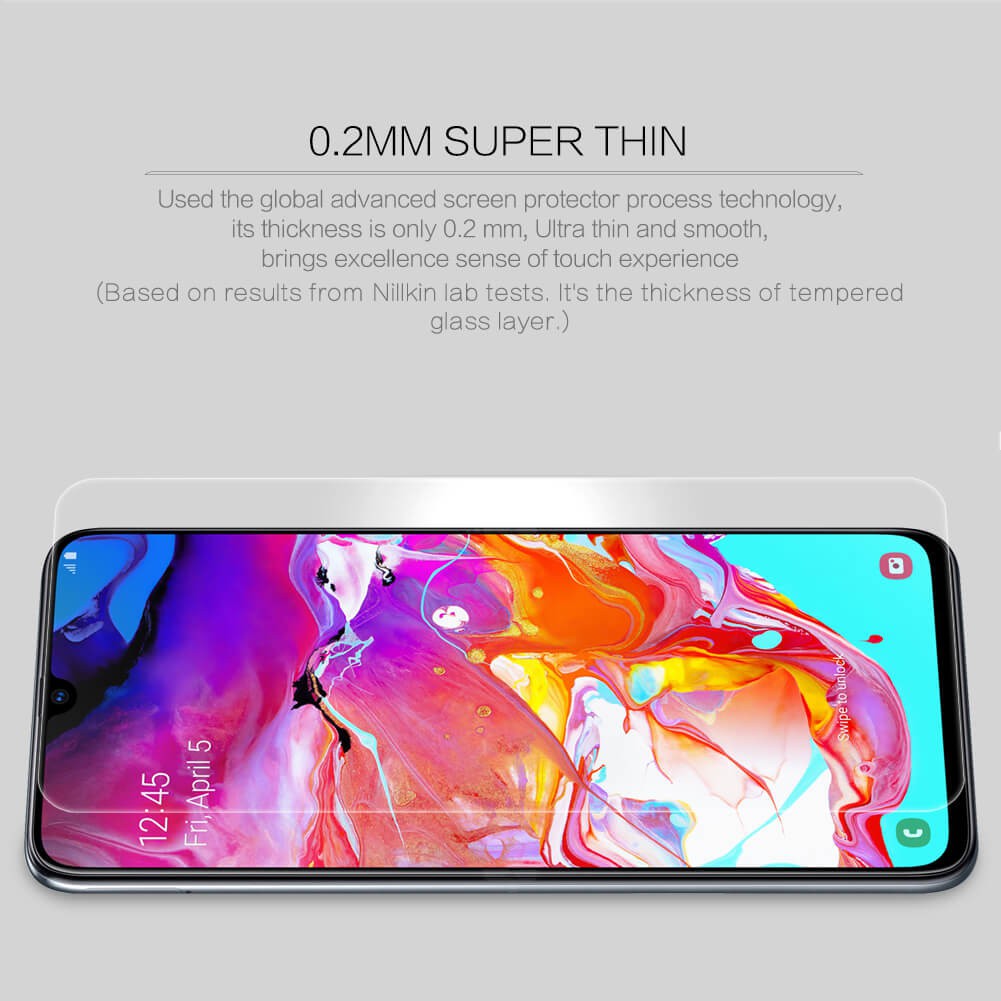 AUTHENTIC Tempered glass Samsung A70 / A70s Thickness 0.2mm H+P