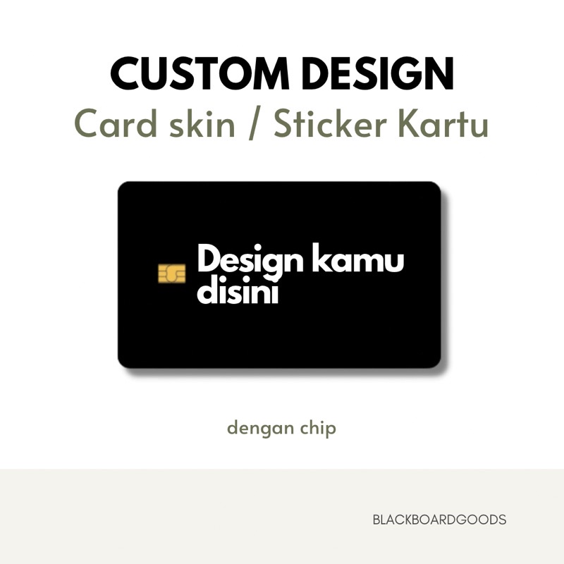 

Custom Skin / Sticker kartu