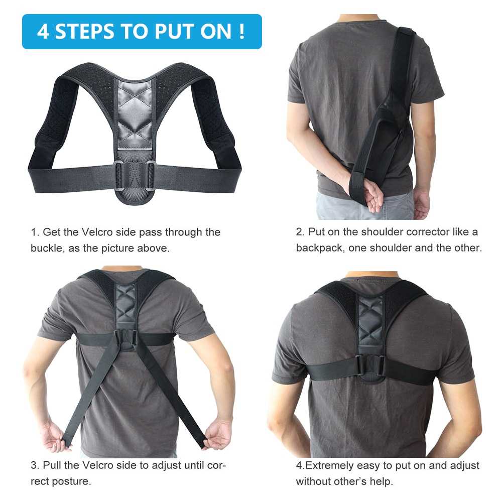 Boodun Tali Body Harness Korektor Postur Punggung Anti Bungkuk Size M - BBJ-15