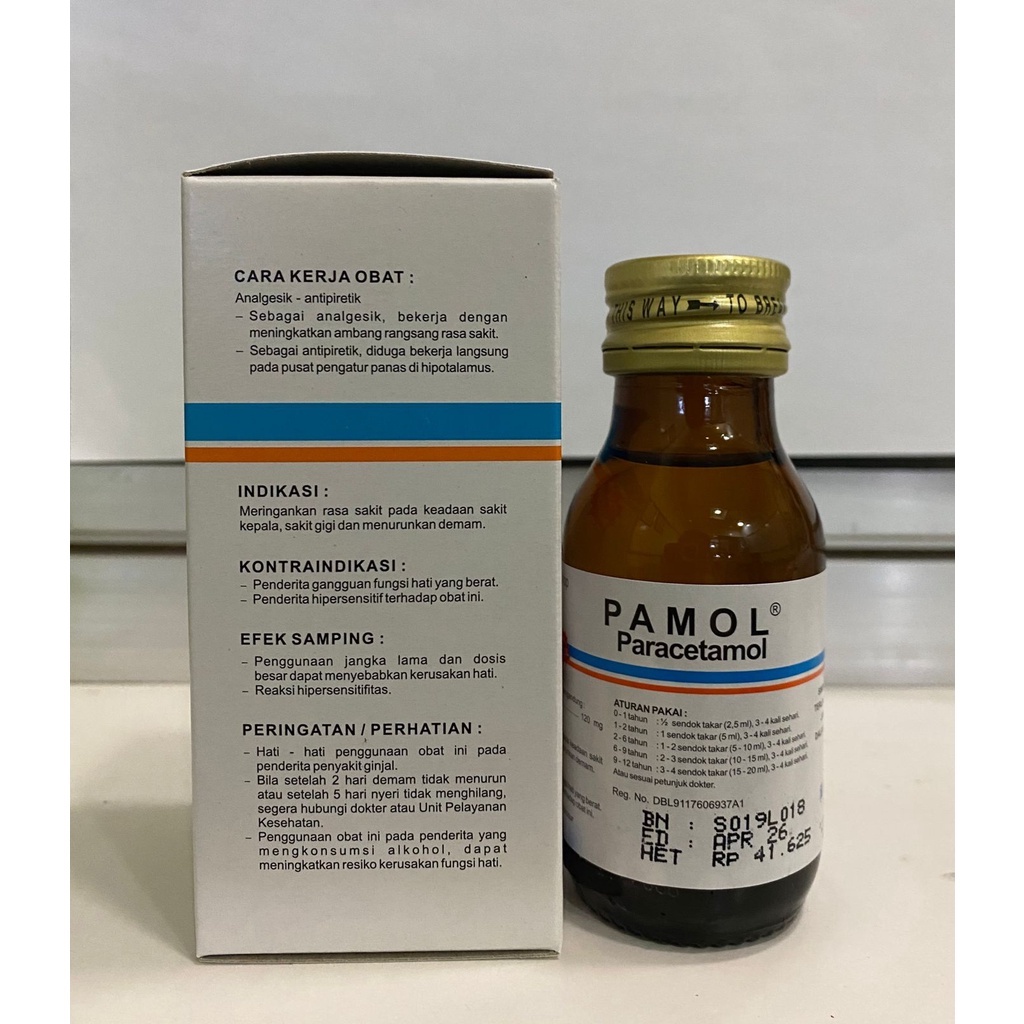 Pamol Sirup 60mL / Pamol Paracetamol