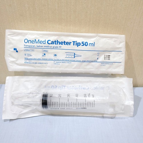 Onemed Spuit Suntikan Feeding Syringe Tanpa jarum 50ml 100cc Catheter Tip Onemed