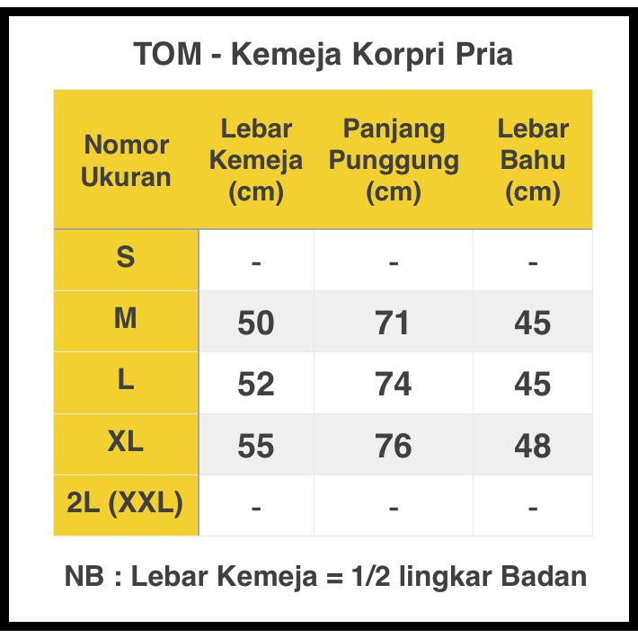 Unit Baik Seragam Tom - Pns Korpri Pria - Biru, M