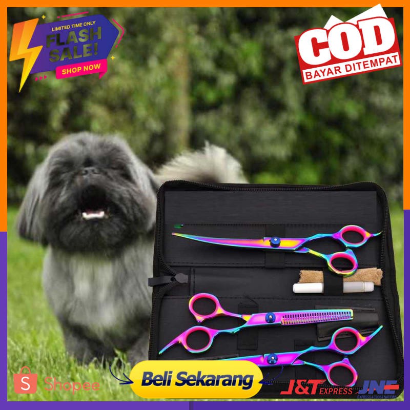 Set Gunting Grooming Bulu Hewan Peliharaan - 62HRC