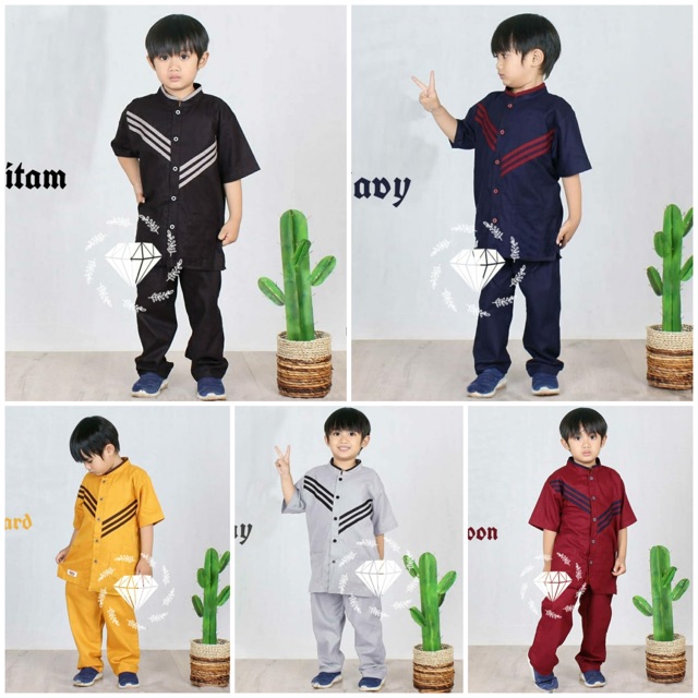 SET BAJU  KOKO  RAMDAN KIDS SETELAN  KOKO  ANAK BAJU  KOKO  