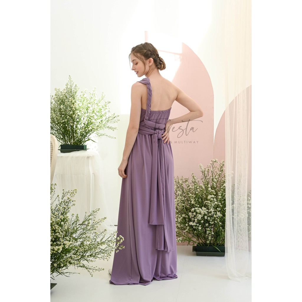 MAXI | MAUVE | MULTIWAY INFINITY CONVERTIBLE DRESS | FREE KEMBEN &amp; SPECIAL LONG SCRAFT