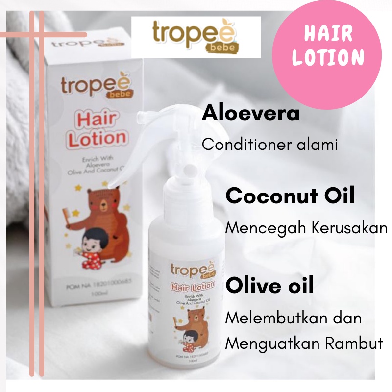 Jual Tropee bebe hair lotion baby minyak rambut bayi hair spray baby