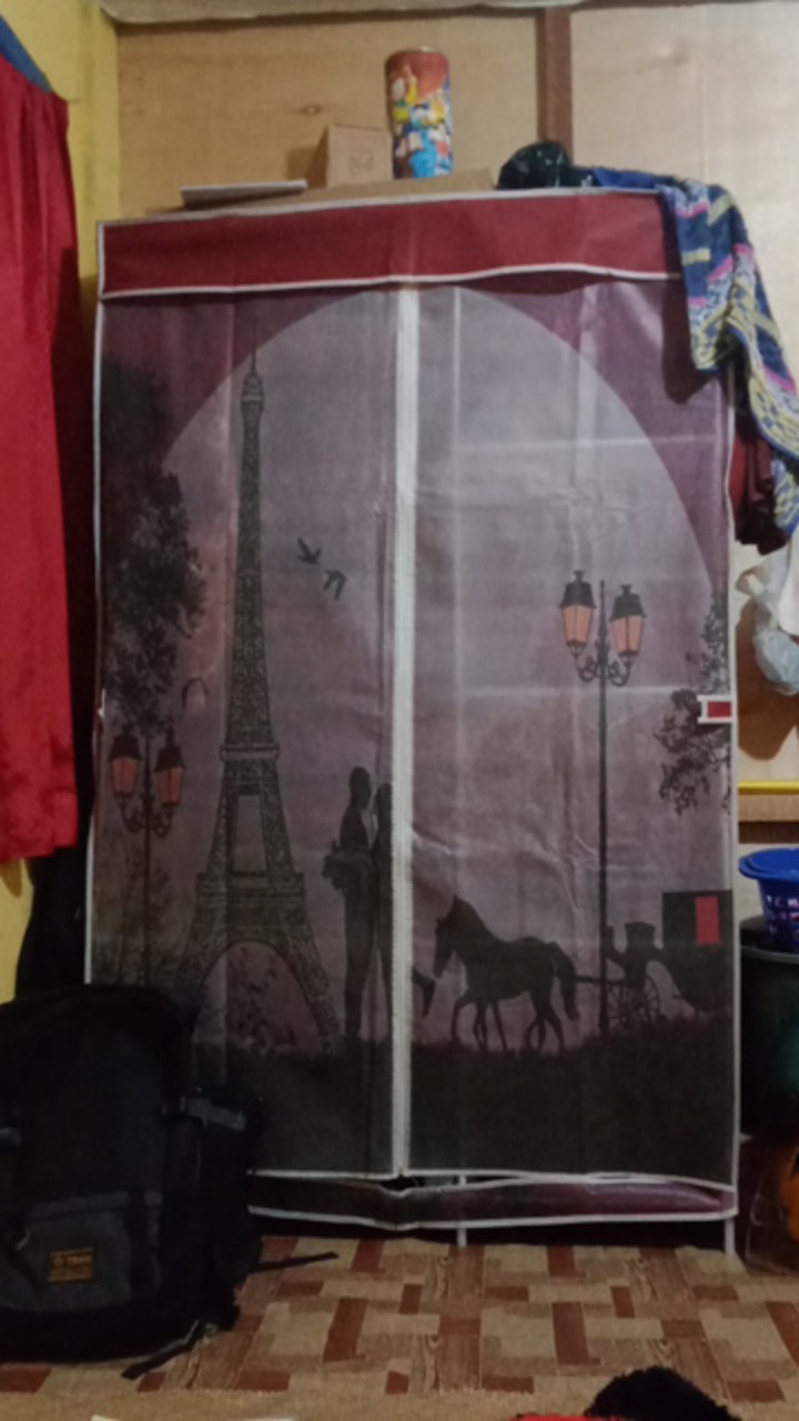 Lemari Pakaian 2 Sisi Portable Serbaguna