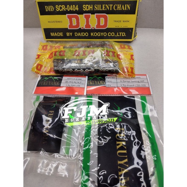 rantai kamprat set gear teming series gl 100