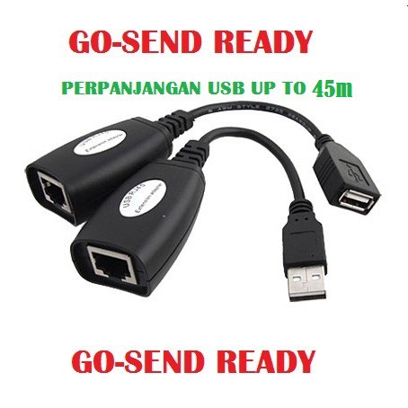 USB Extension Up To 45 Meter With RJ45 Port Memperpanjang USB Sampai 150ft