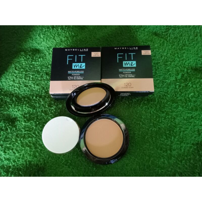 Chekout Maybelline fit me bedak 120 & wardah instaperfect lipcream