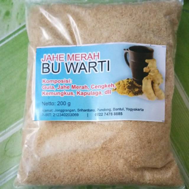 

Minuman Kesehatan Jahe Merah Bubuk Alami