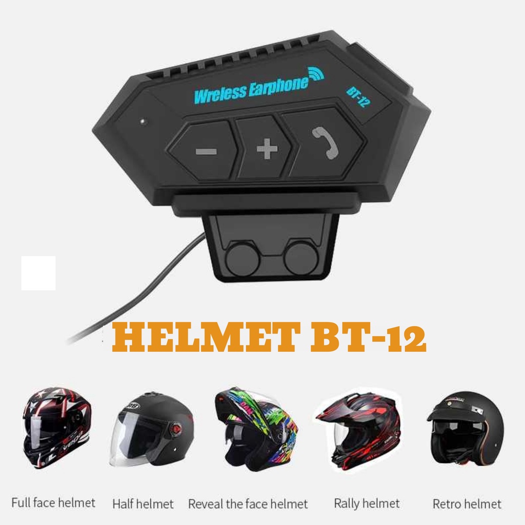 Headset Helm Bluetooth Headphone Helm Bluetooth Headset Helmet Headset Bluetooth Helm Motor-7