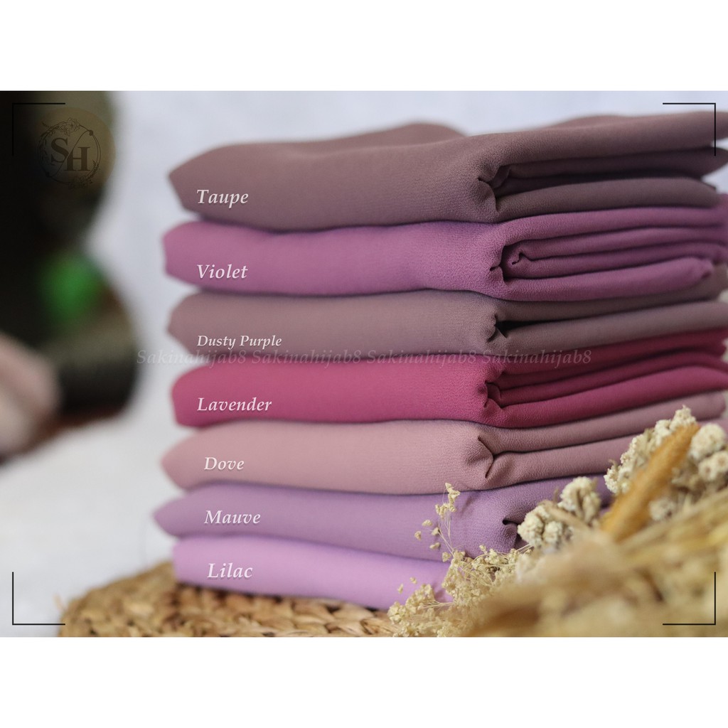 PROMO Pashmina Ceruty Babydoll 200x75 cm jahit tepi CHAPTER1-5