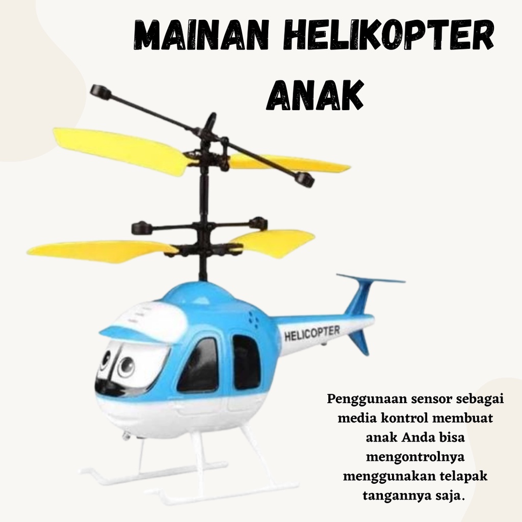 PROMO!! Mainan Helikopter Anak / Mainan Anak Helikopter Dengan Kontrol Sensor