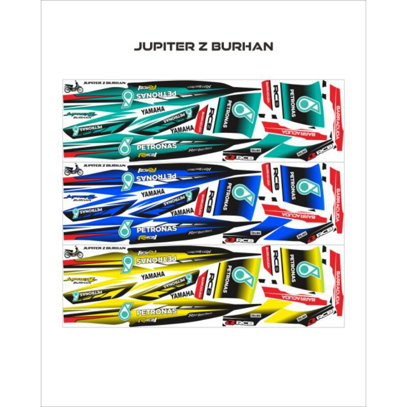 striping/stiker/lis variasi jupiter z burhan petronas