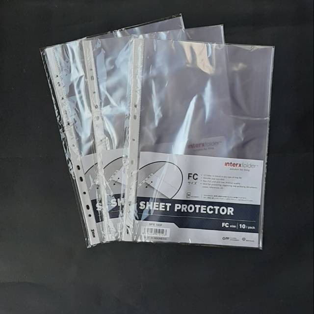 

Sheet Protector Inter X F4/PP Pocket InterX F4/Plastik File Bolong