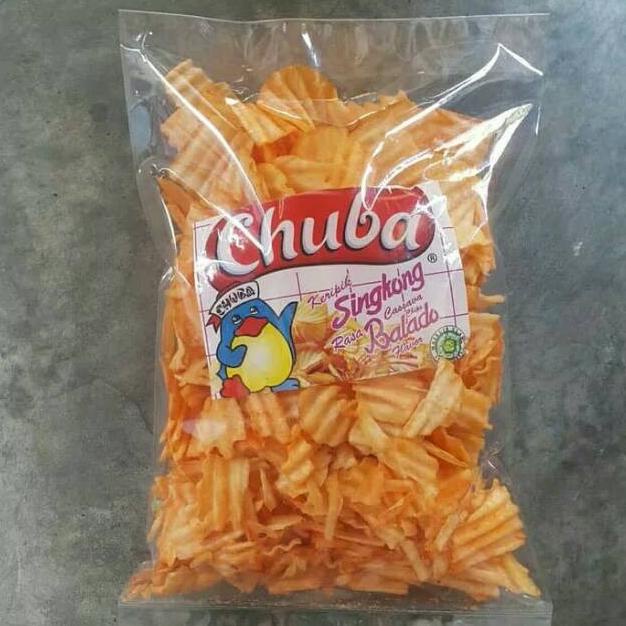 

snack kiloan Keripik Singkong Chuba Keju 125 gram makanan ringan .