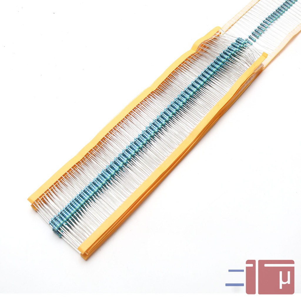 x10 Resistor 4K7 4.7K 1/2W Metal Film 1% Taiwan Kaki Tembaga