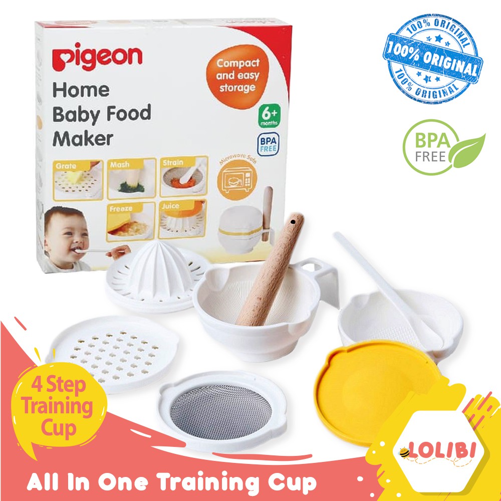 Pigeon Home Baby Food Maker Paket Pembuat Mpasi Shopee Indonesia