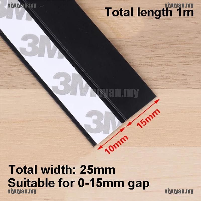 2,5cm strip penutup celah bawah pintu/door seal adhesive 25mm