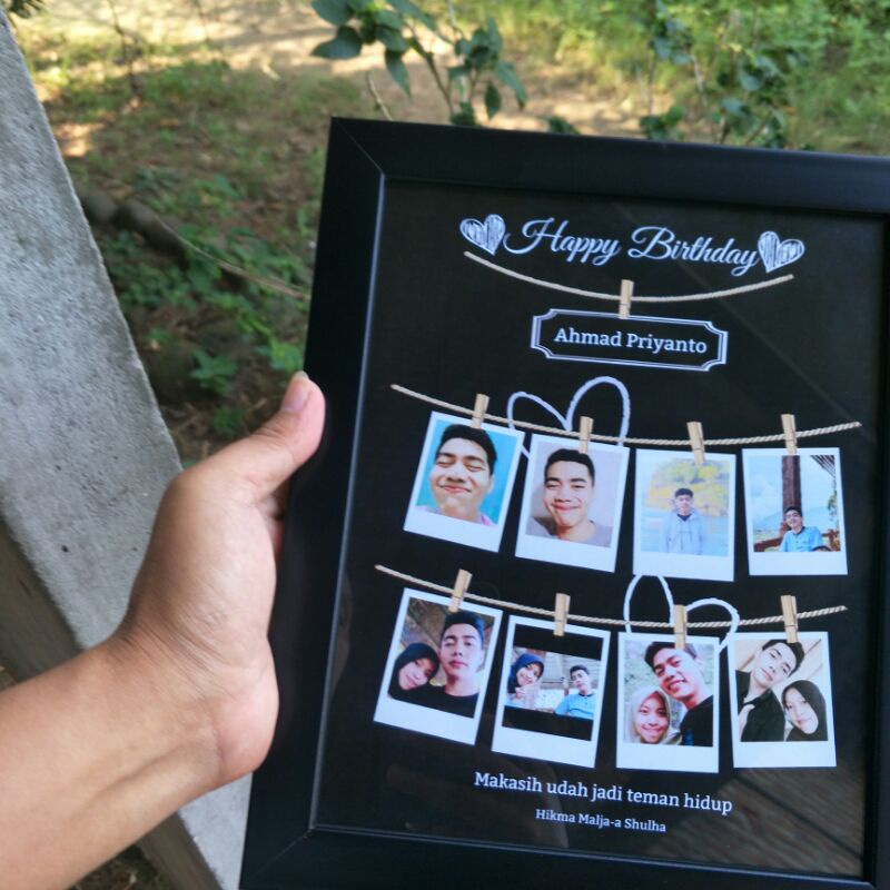 Gift Ultah AESTHETIC | Kado Ulang Tahun | Cetak foto plus bingkai kaca minimalis | Bingkai Wisuda | Bingkai Kayu | Cetak foto 10R plus frame | Gift Foto | Kado Ulang Tahun Cewek | Paket Kado Ulang Tahun Cowok | Gift Foto Polaroid ™