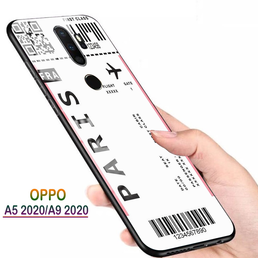 Softcase Glass Kaca OPPO A5 2020, A9 2020 - Casing HP OPPO A5 2020, A9 2020 [ S62 ].