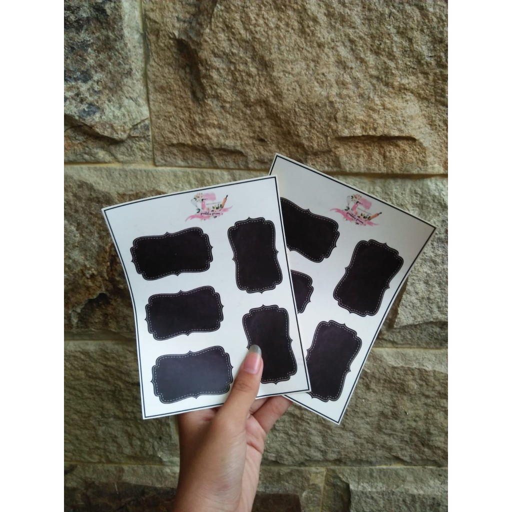 

Stiker Label Bumbu / Label Bentuk Papan Tulis / Stiker Label Toples / Stiker Organizer Anti Air