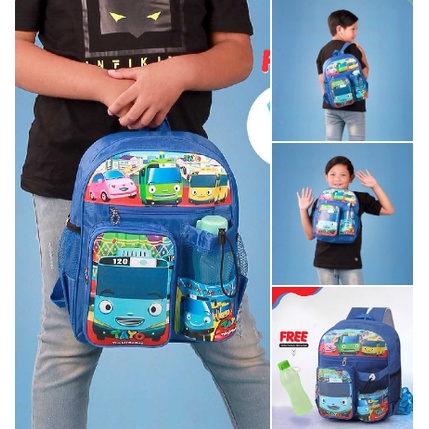 Tas sekolah anak tk sd terbaru cowok cewek karakter tayo/tas anak sekolah laki laki tk sd/Tas sekola