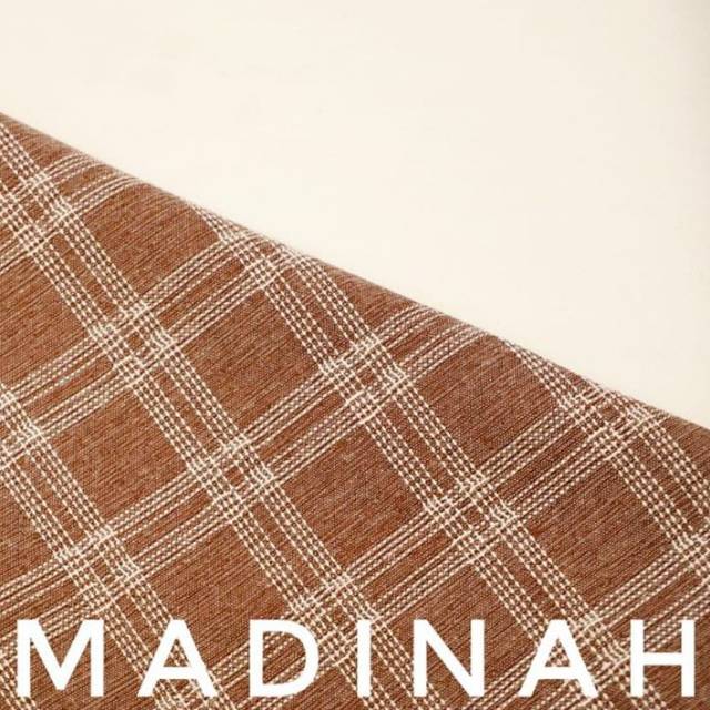 Kain Katun Madina Motif Kotak-Kotak Meteran/ Katun Madinah Kotak