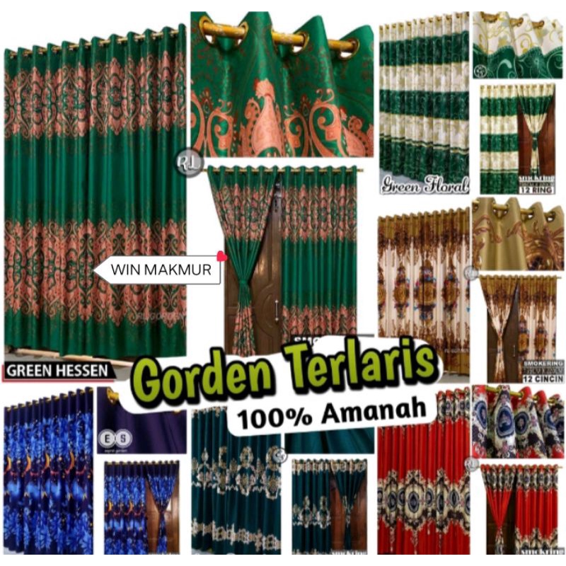 gorden smokering / smokering gorden / gorden bagus / gorden cantik / gorder mewah / jendela / smokering 12 RING