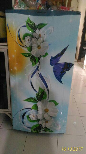 Stiker Variasi Kulkas 2 Pintu Cantik Makasar
