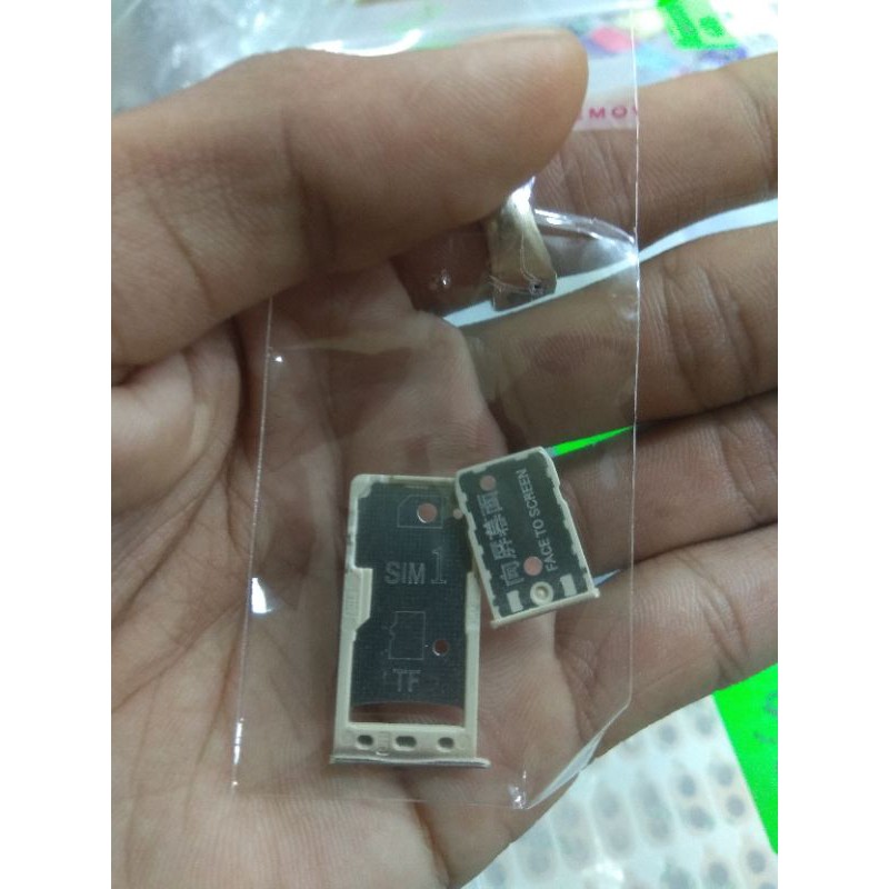 SIMTRAY SIM LOCK SLOT SIM CARD XIAOMI REDMI 5A DUAL SIM ORIGINAL TEMPAT KARTU SIM CARD